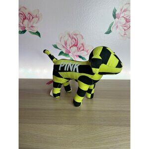 Victoria Secret Pink Plush Collectible Puppy Yellow & Black Stripes